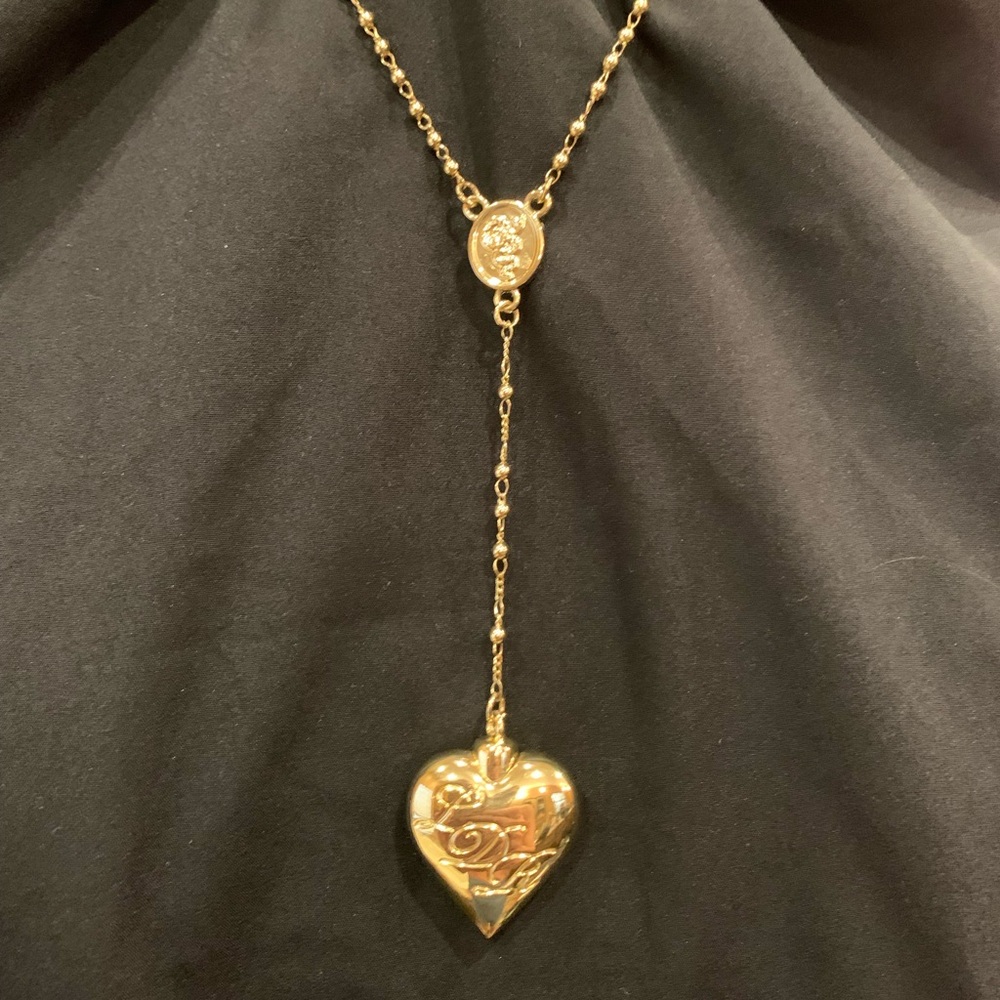 Lana Del Rey Coke Spoon Rosary Gold Necklace Authentic Mint Rare